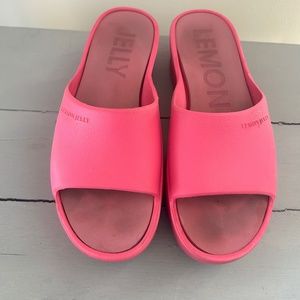 Lemon Jelly Platform sandals